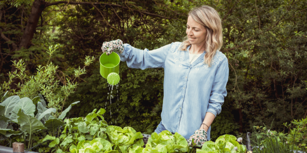 woman-watering-plants