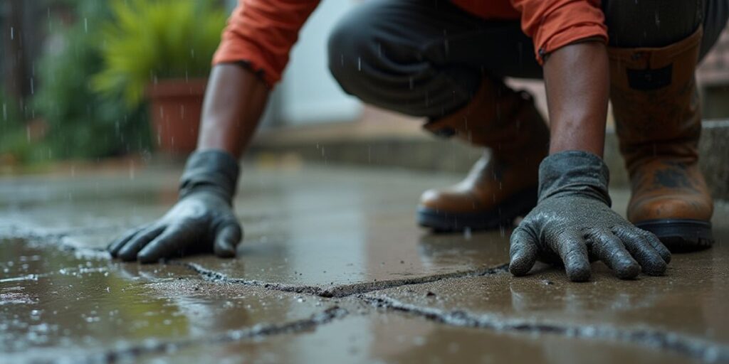 How to Repair a Cracked Concrete Patio?